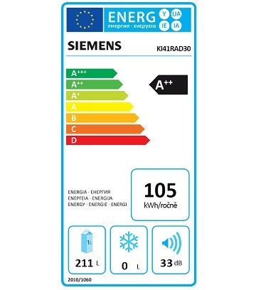 Siemens KI41RAD30 spotřeba